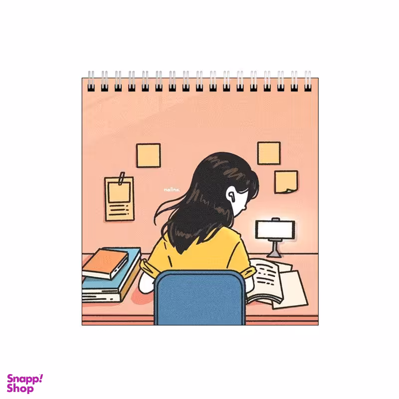 دفتر طراحی طرح دختر کتابخون کد 4722981