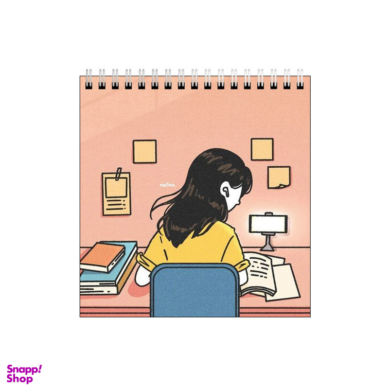 دفتر طراحی طرح دختر کتابخون کد 4722981