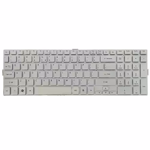 کیبرد لپ تاپ ایسر Aspire 5943 نقره ای-اینتر کوچک بدون فریم