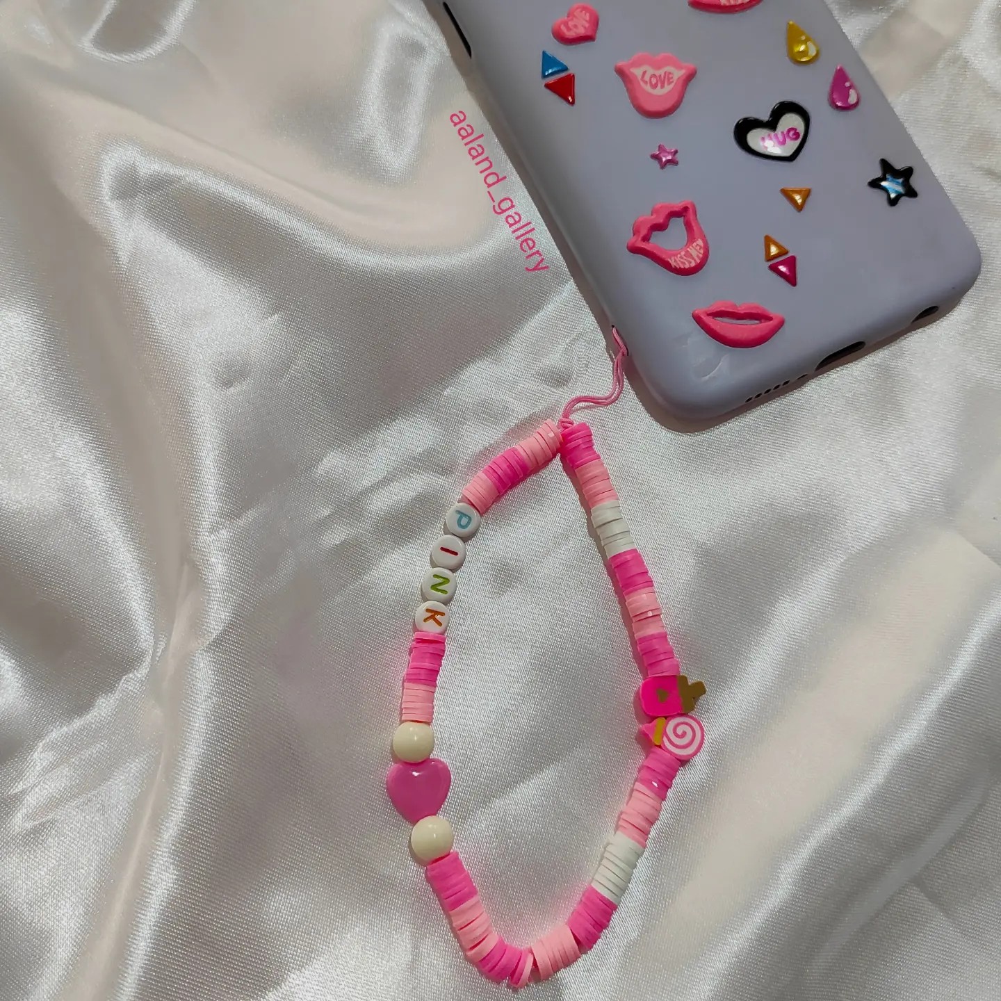 فونچارم(آویز گوشی)صورتی