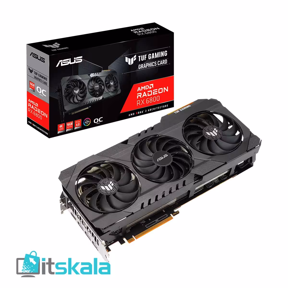 قیمت و خرید کارت گرافیک ایسوس مدل RX6800 OC TUF 16GB DDR6 | ITSKALA