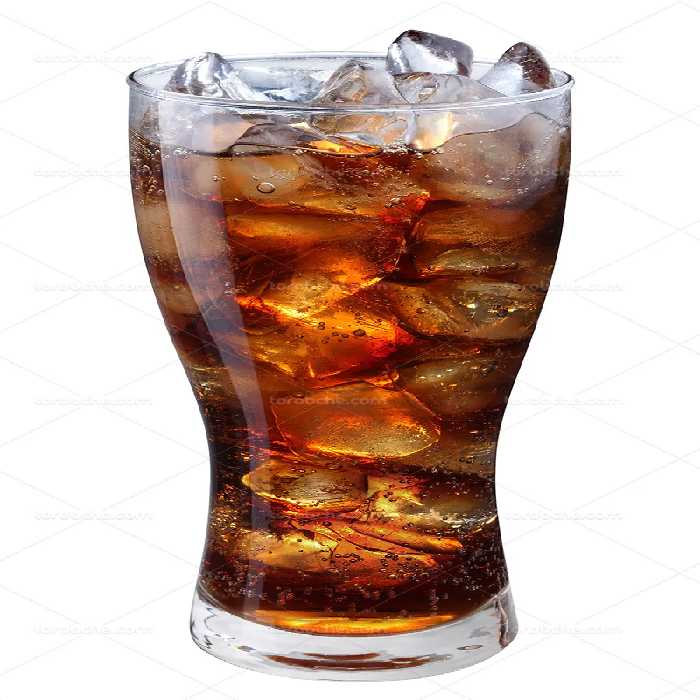 عکس نوشابه و یخ در لیوان | گرافیک با طعم تربچه