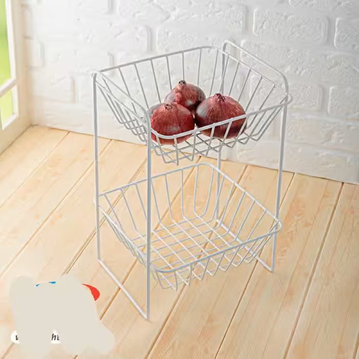 جاپیازی جاسیبزمینی دو طبقه ساده سفید کم جا مدل اطلس غرفه نارنجی 