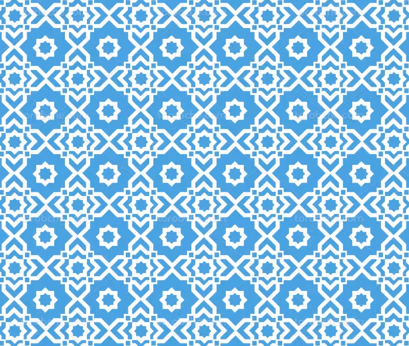 وکتور پترن هندسی آبی سفید | گرافیک با طعم تربچه