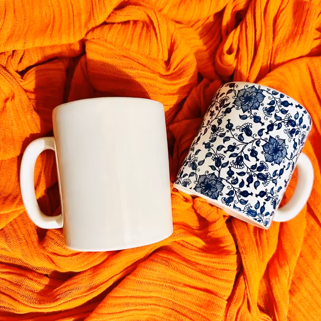 ماگ سرامیکی رنگ سفید 