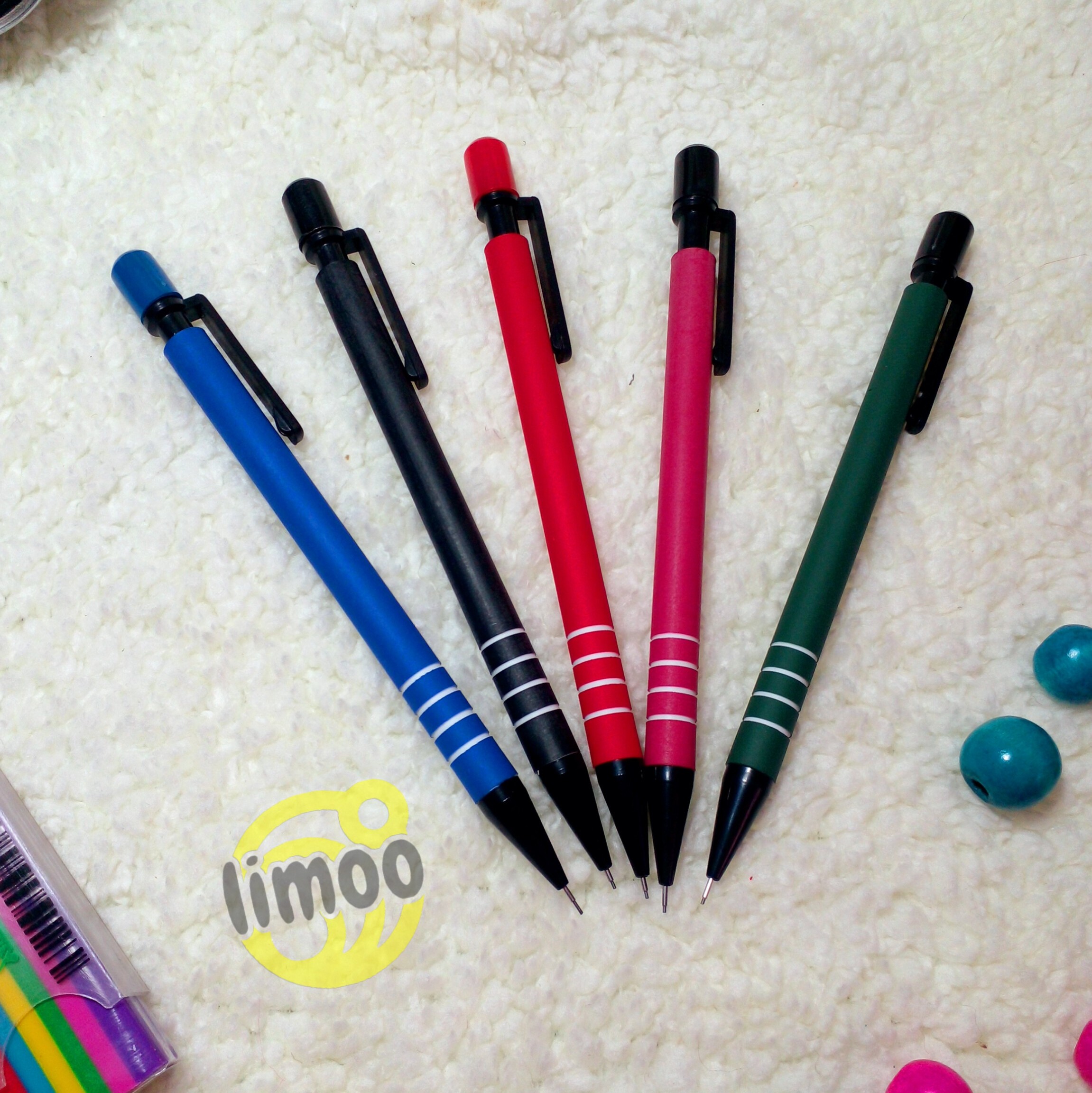 اتود یا مداد تیکی پنج دهم نشکن با رنگ های متفاوت