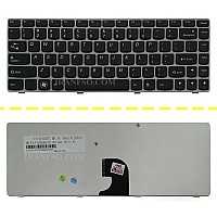 کیبرد لپ تاپ لنوو IdeaPad Z360 مشکی-با فریم نقره ای