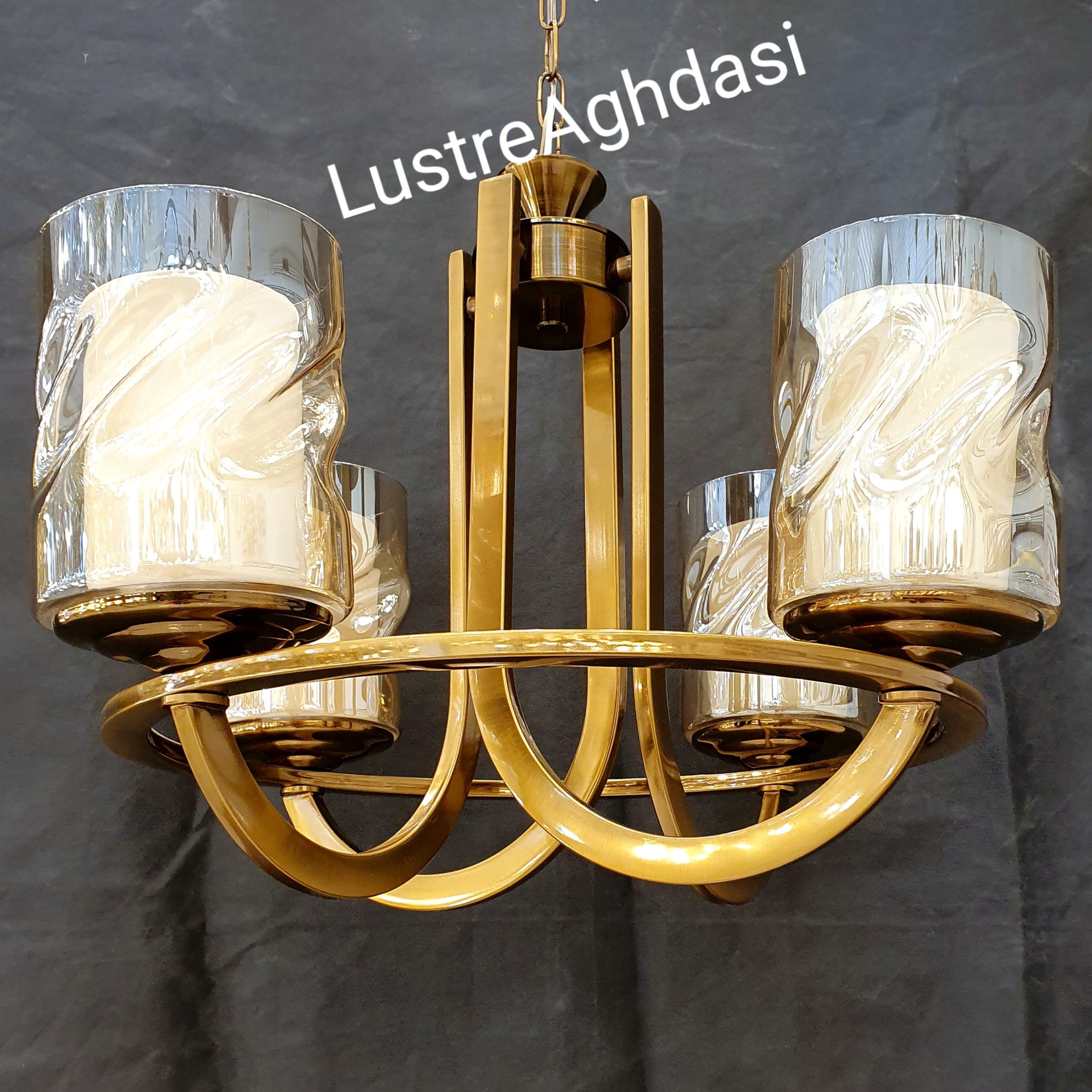 لوستر 4 شاخه تک رینگ