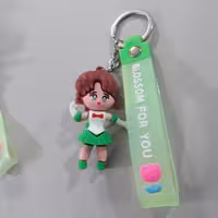 جاسوئیچی  (  جا کلیدی  ) سیلیکونی همراه با بند طرح دختر مدل 6