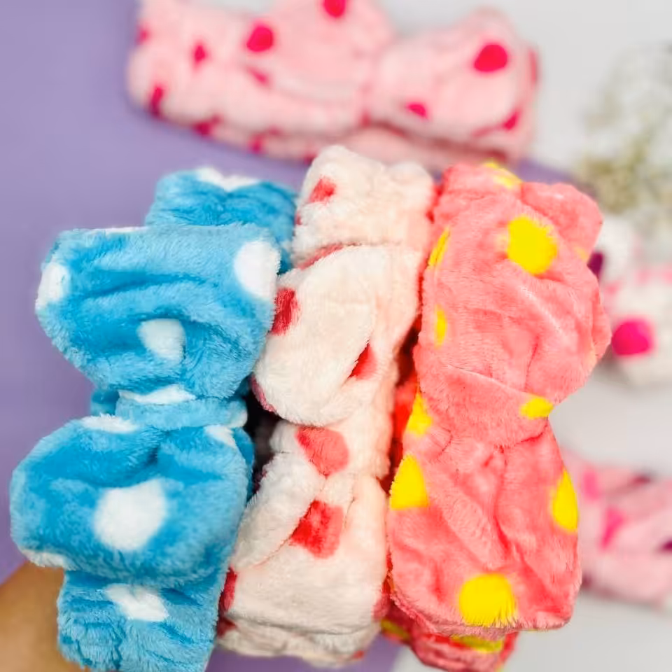 هد بند حوله ای توپ توپی دخترانه