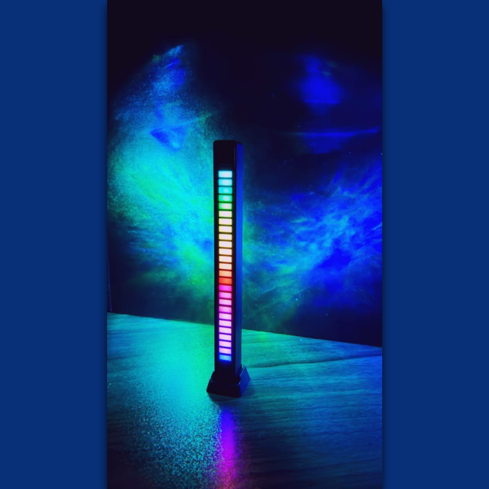 چراغ لایت رقص نور اکولایزر شارژی RGB