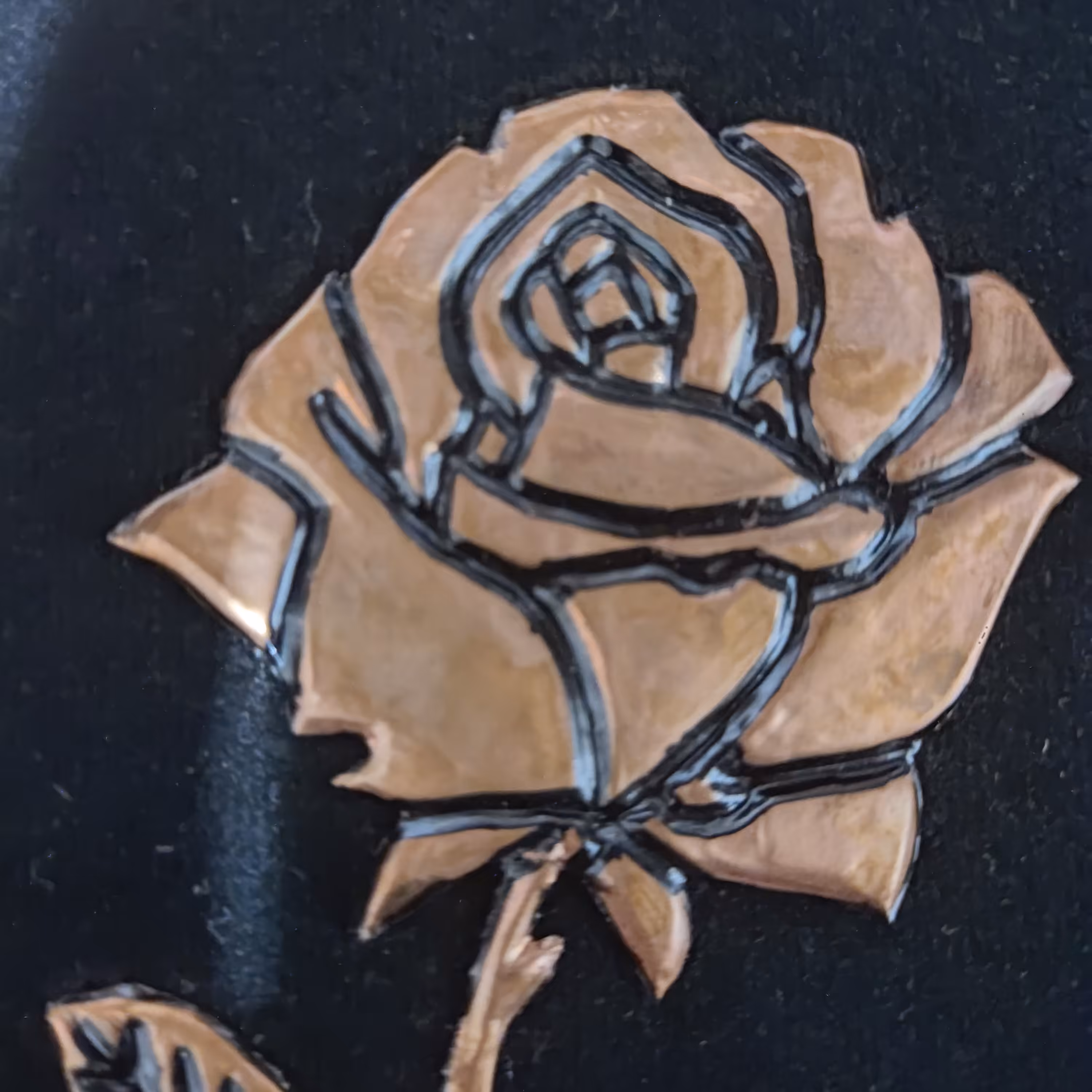 تابلو مسی طرح گل رز