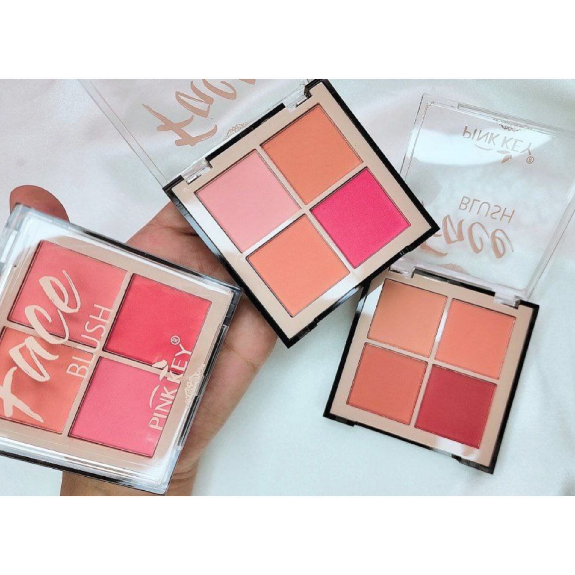 رژگونه 4 رنگ اورجینال pink key 