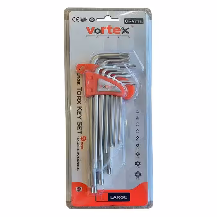 آلن ستاره ای 9 عددی ورتکس بلند سایز 10 تا 50 درجه یک