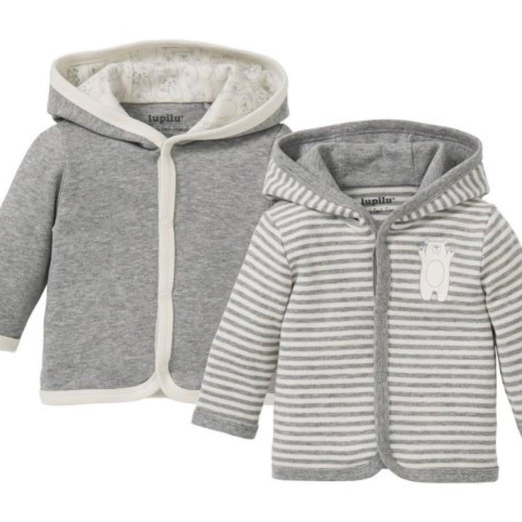 پک سویشرت دوعددی،مناسب 6تا 12 ماه،رنگ طوسی،برند لوپیلو،