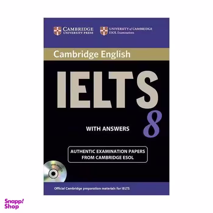 کتاب IELTS Cambridge 8 اثر جمعی از نویسندگان انتشارات زبان مهر