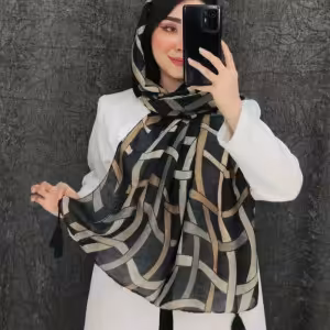 شال نخ پنبه منگوله دار️قواره : 200×75در 8 رنگ شیک زیبا