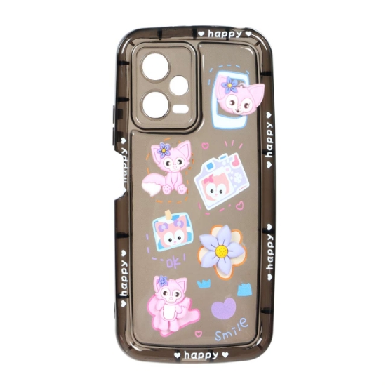 قاب گوشی عروسکی برجسته Happy برای Xiaomi Redmi Note 12 5G / Poco X5 - طرح 9