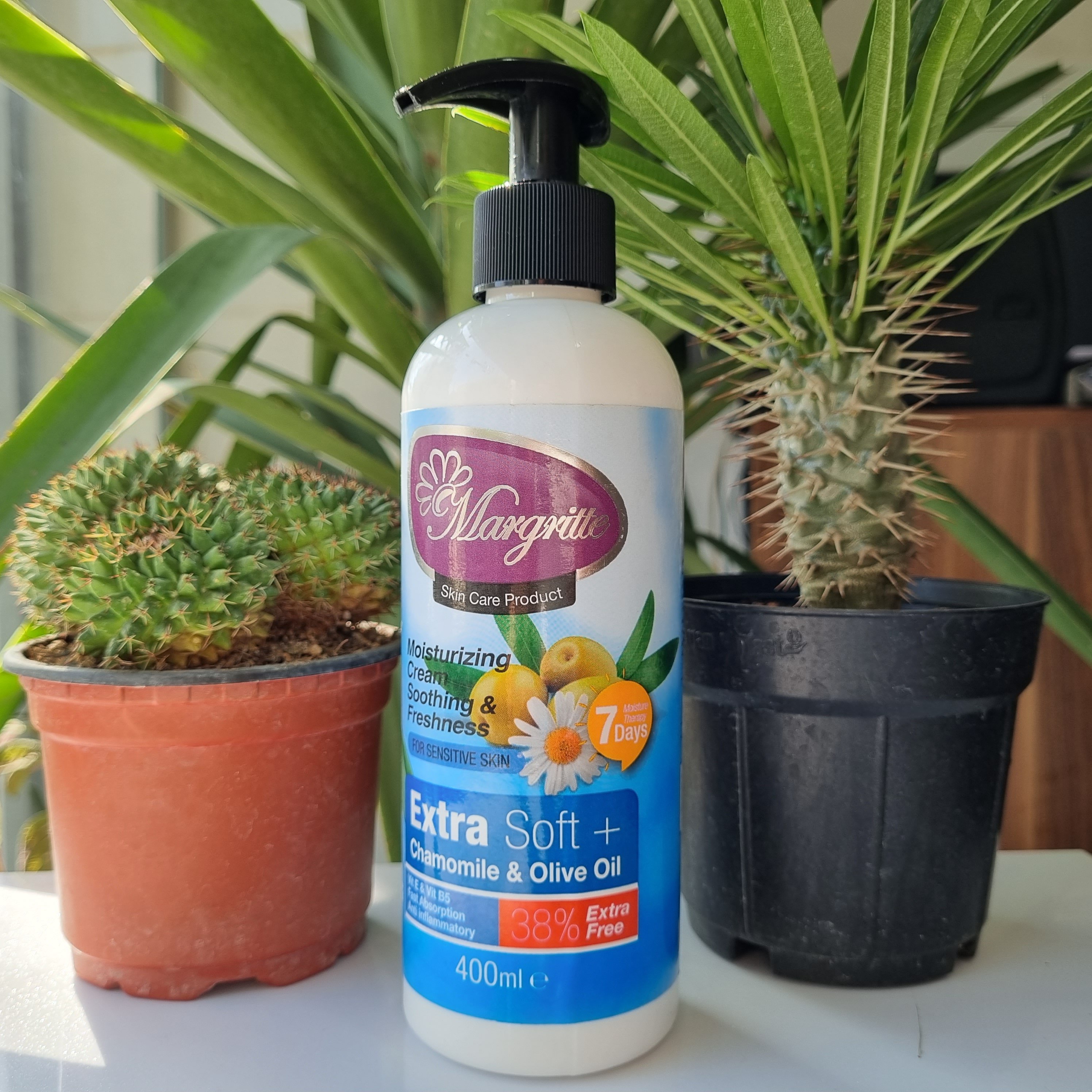 کرم مرطوب کننده پمپی 400 میل زیتون بابونه مارگریت