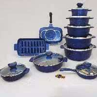 سرویس 21 پارچه گرانیتی  پیلو سورمه ای PILAU