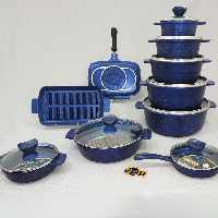 سرویس 21 پارچه گرانیتی  پیلو سورمه ای PILAU