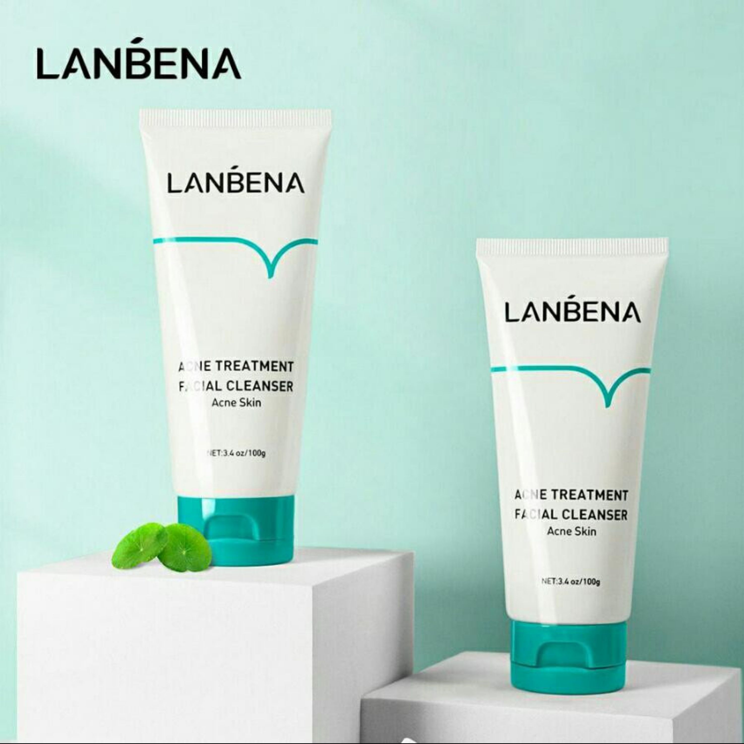 فوم شستشوی صورت ضد جوش و آکنه لانبنا 100 میل lanbena