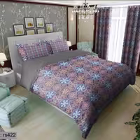 سرویس روتختی 1 نفره تنسل چاپی برندترک لند (Turk Land)  کد rs 422