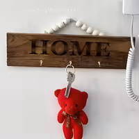 جاکلیدی چوبی طرح هوم