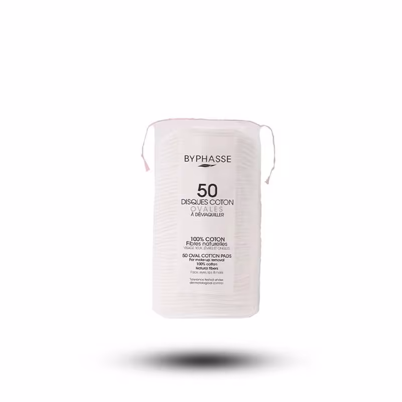 پد آرایش پاک کن بیضی بایفاس BYPHASSE بسته 50 عددی