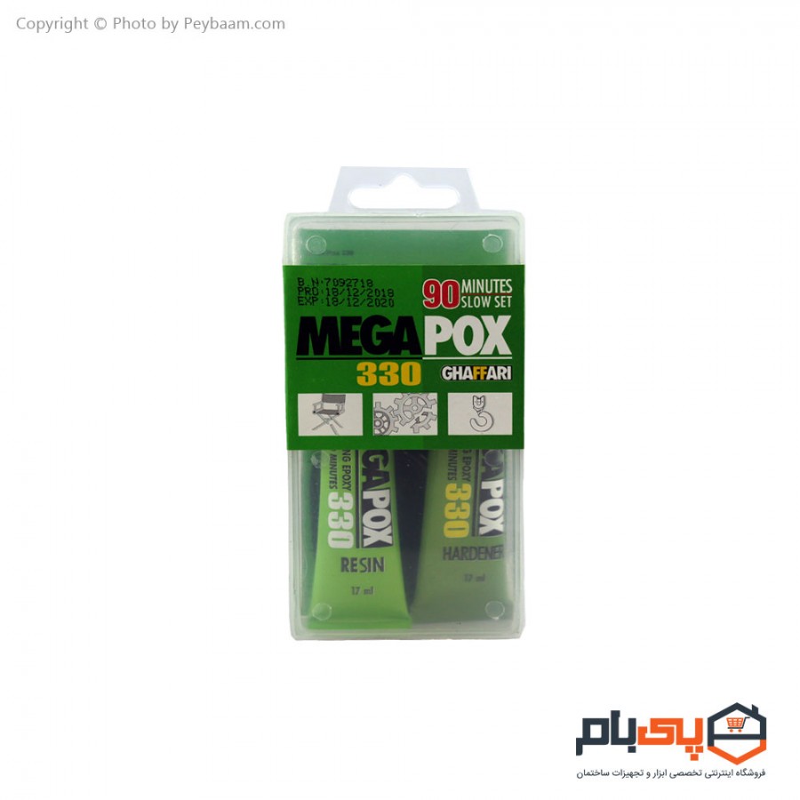 چسب مگاپوکس غفاری مدل 330 حجم 34 میلی گرم