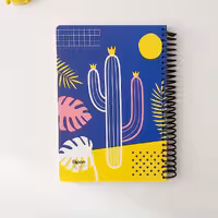 دفتر 100 برگ الیپون طرح کاکتوس سایز وزیری