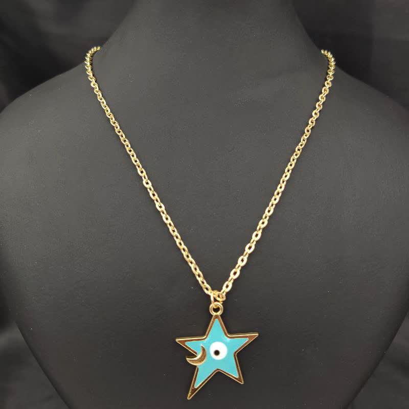 گردنبند استیل چشم نظر  مدل 813