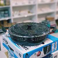 ماهی تابه سایز 46 گرانیتی لب چدن زاگرس ماهی تابه بزرگ درجه یک