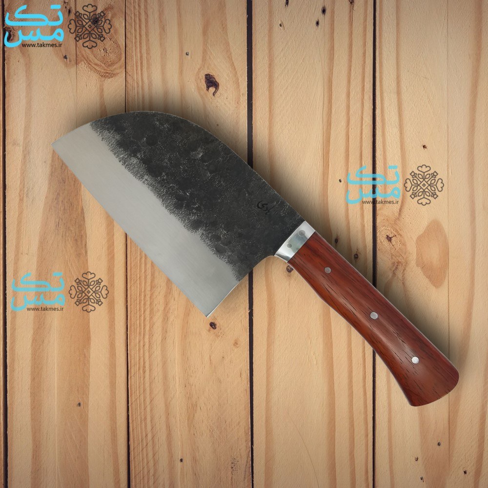چاقوی سرآشپز مدل صربستانی( Almazan knife ) دسته پادوک سفارشی استاد هادی