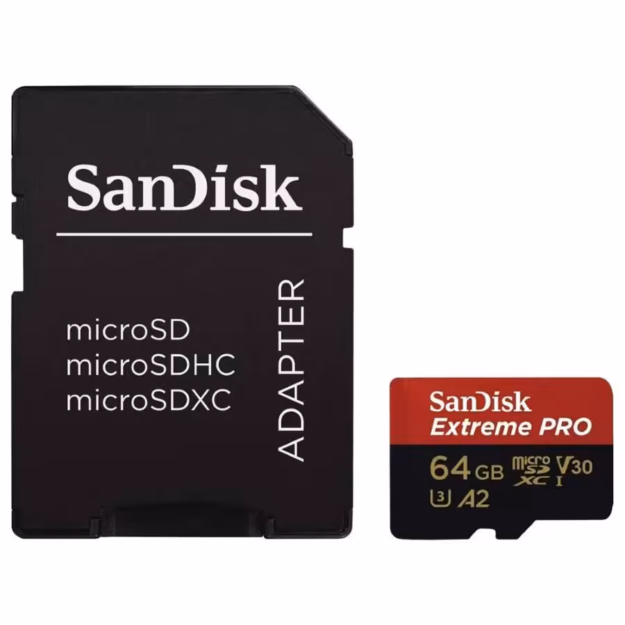 کارت حافظه سندیسک Sandisk A2 Extreme Pro Micro SDXC 64GB 200MB/S