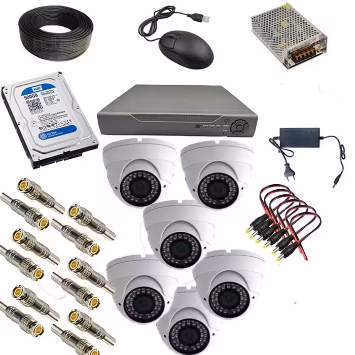 پک اقتصادی دوربین مداربسته 6 دوربینه