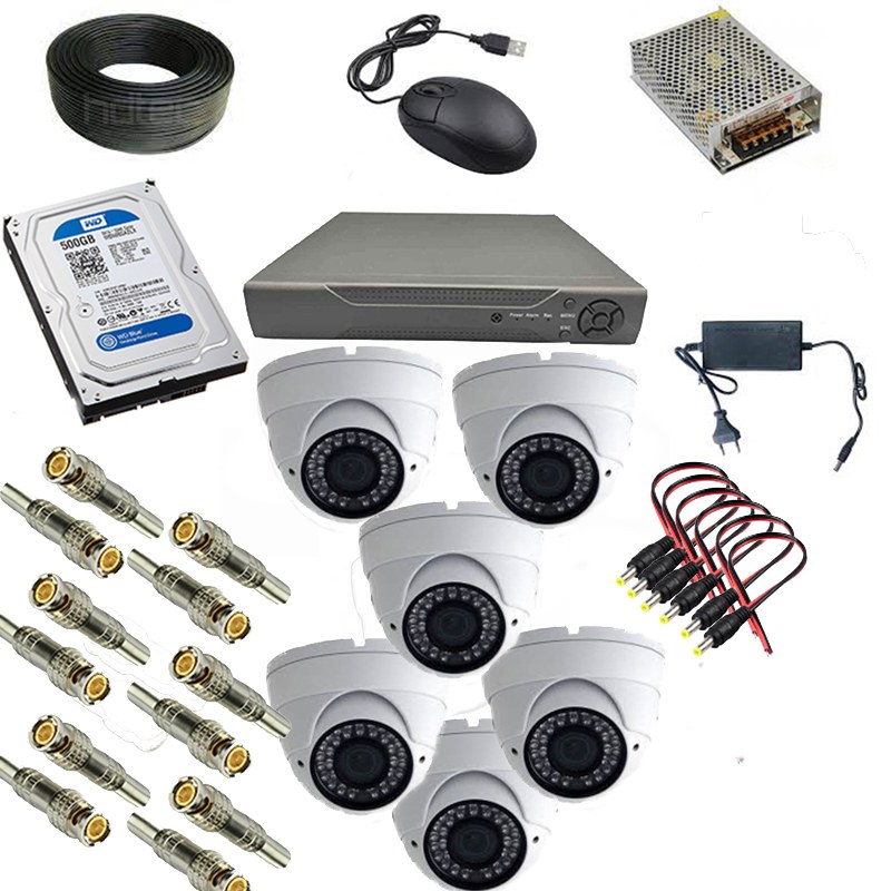 پک اقتصادی دوربین مداربسته 6 دوربینه