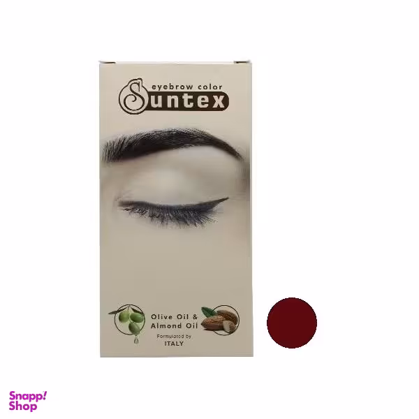 کیت رنگ ابرو سانتکس (Suntex) شماره MCH6-E7.58 حجم 30 میلی‌لیتر رنگ ماهگونی شکلاتی