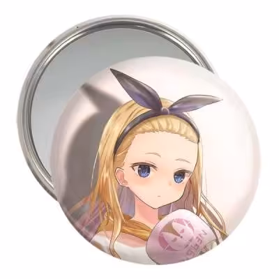 آینه جیبی خندالو مدل کورومی انیمه لیکوریس ریکویل Lycoris Recoil کد 22988