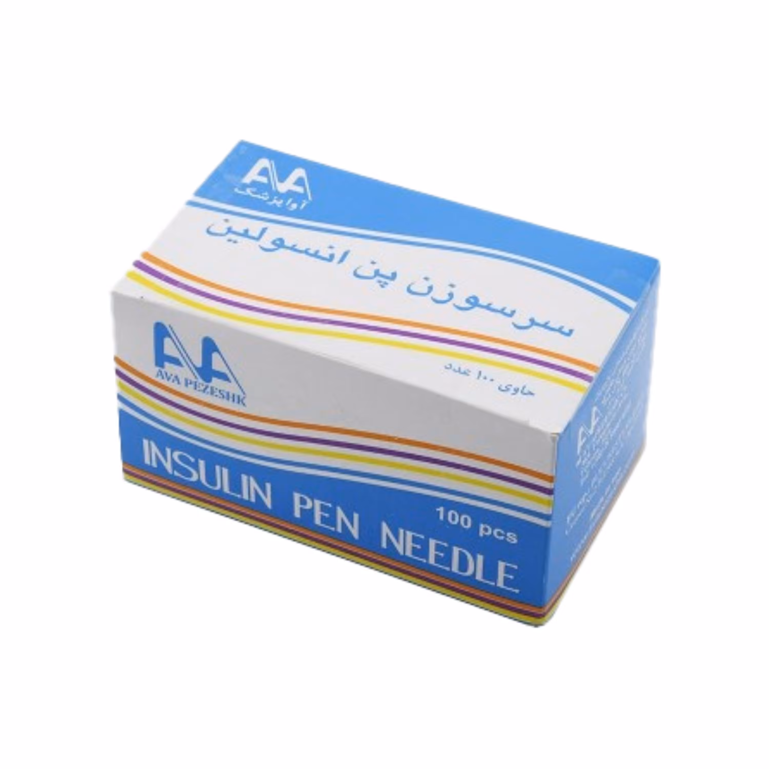سوزن قلم انسولین آوا G32 سوزن 6 میلی متر بسته 100 عددی