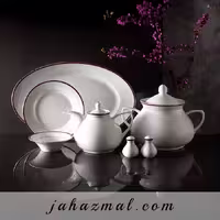 سرویس چینی زرین طرح سپینود ارغوانی 108 پارچه
