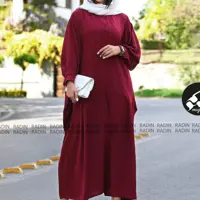 عبایی جیران پیراهن مانتویی  مناسب بارداری وعبا خنک و آزاد و راحت ابروبادی