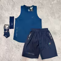 ست کاور وشلوارک اورجینال نایک vip  جنس شلوارک سوپر آیرو  وارداتی  رنگ سرمه ای  کاراکو اسپرت 