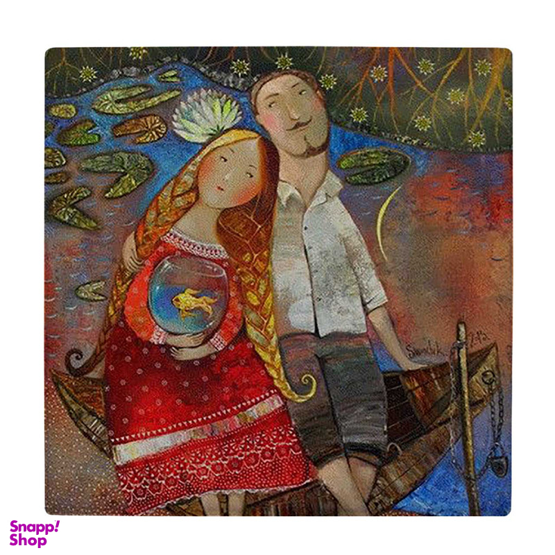 زیر لیوانی طرح نقاشی عشاق کد 5883693_4507