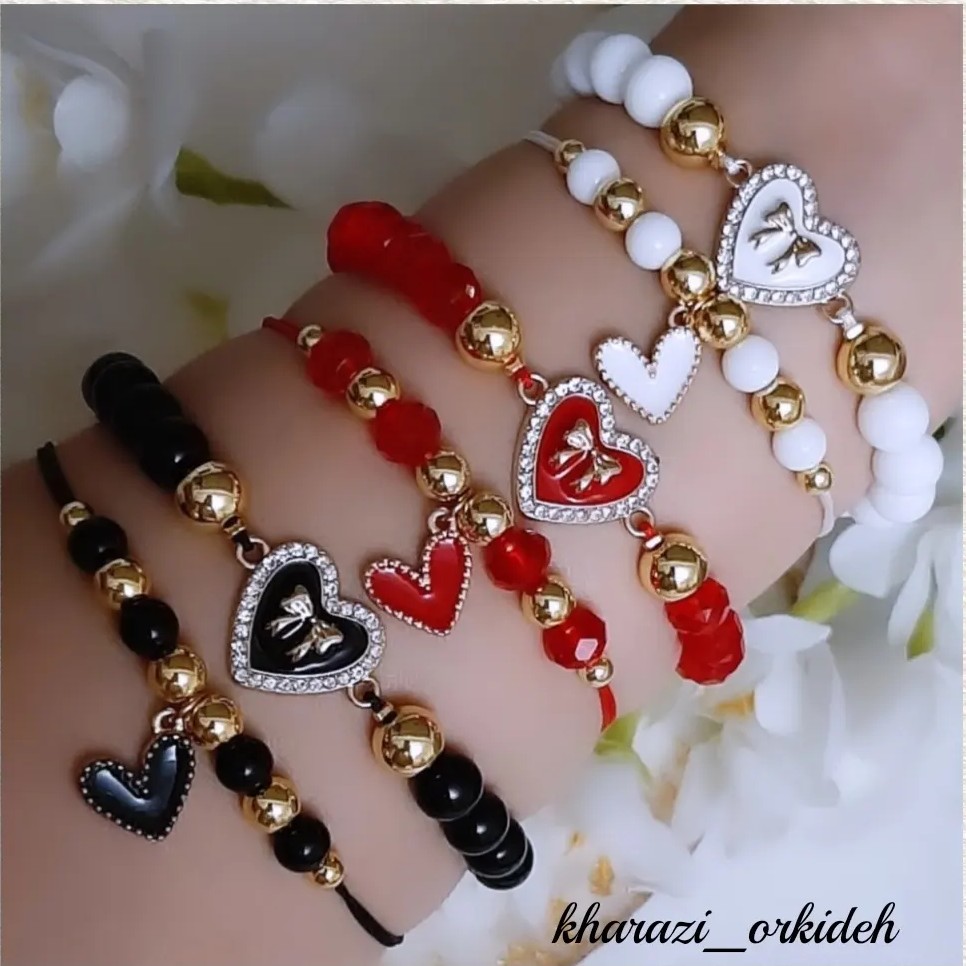 دستبند قلب (فروش بصورت دو تایی)