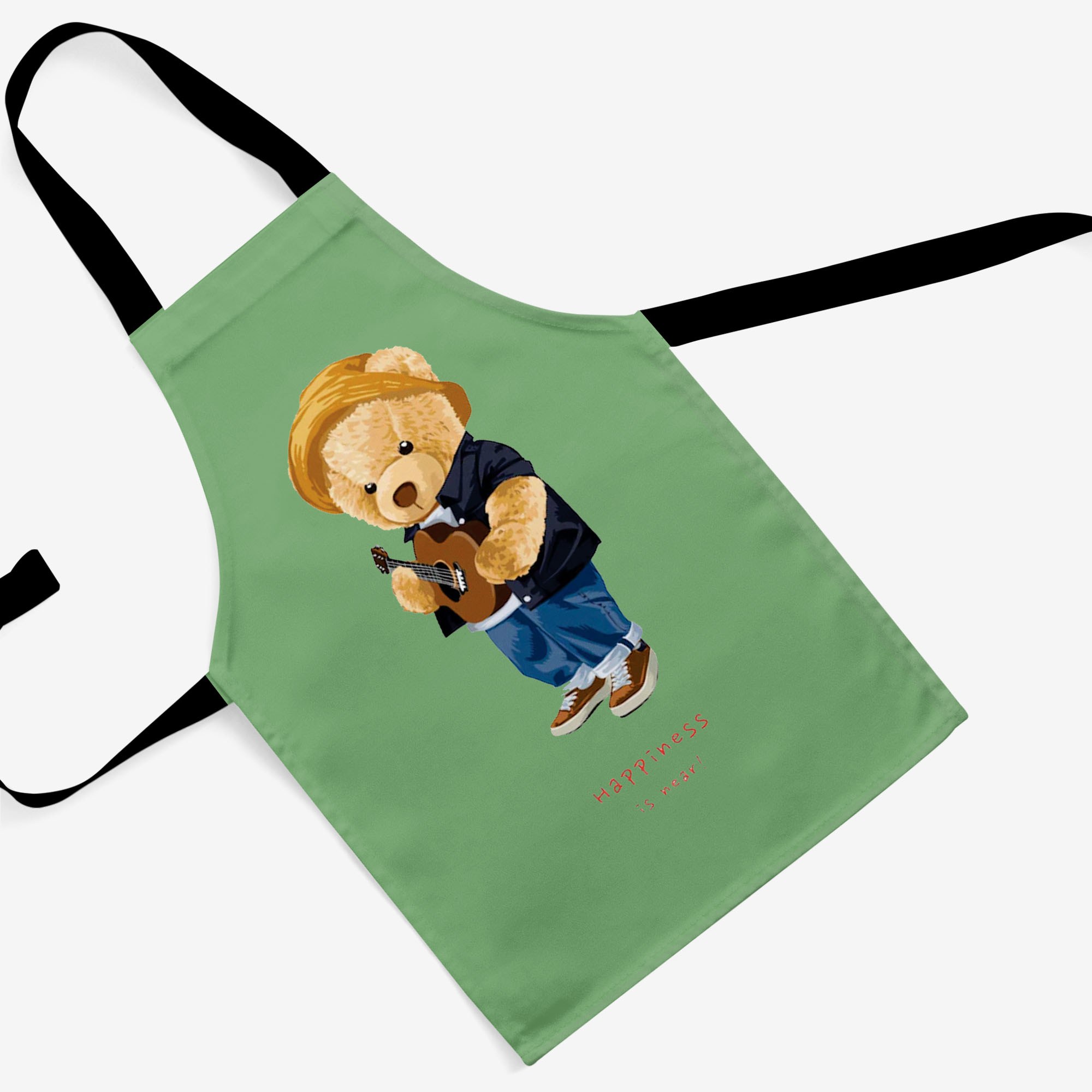 پیشبند تدی مخمل چاپ دیجیتال قابل شستشو و رنگ ثابت دارای آستر ضدآب کد 47