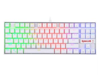کیبورد مکانیکی ردراگون مدل Redragon Kumara K552 RGB White سوئیچ قرمز