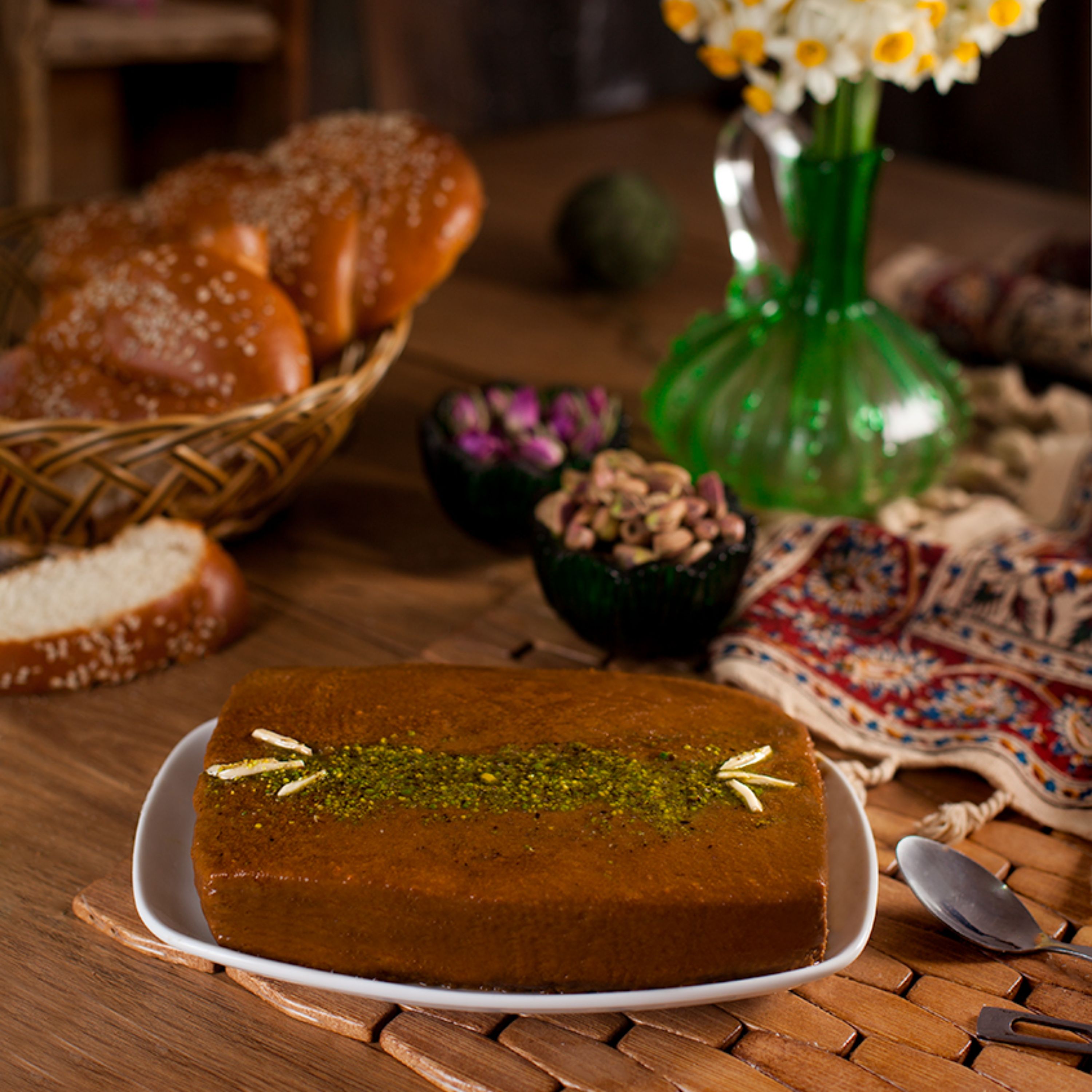 حلوای ارده 400 گرمی با شیره‌ی انگور بدون شکر