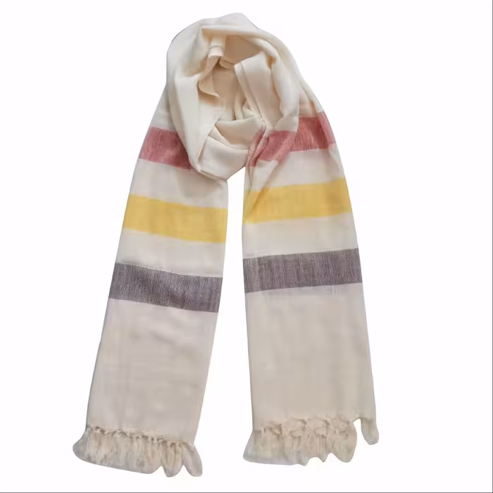 00803007- شال بهمان ساده طرح سیروان جنس پنبه