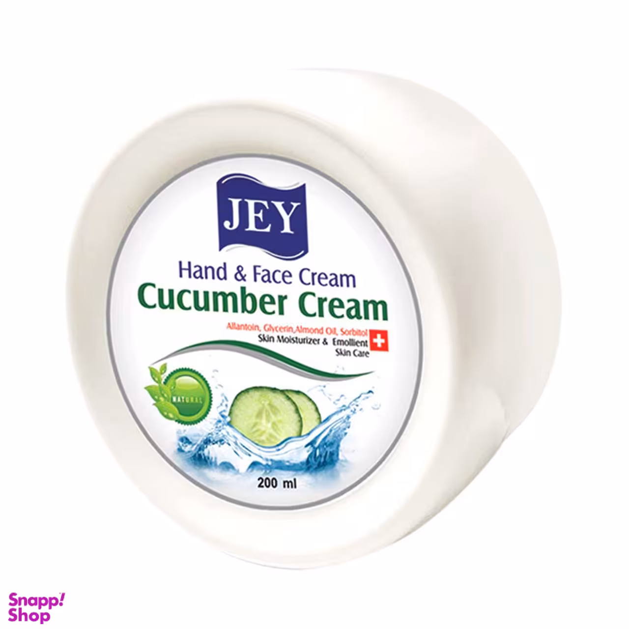 کرم مرطوب کننده جی (jey) مدل cucumber cream حجم 200 میلی‌لیتر